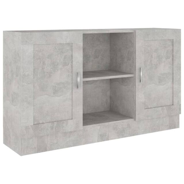Berkfield Home Sideboard Concrete Grey 120x30.5x70 cm Engineered Wood - image 1