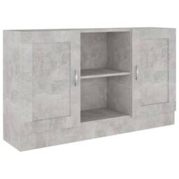 Berkfield Home Sideboard Concrete Grey 120x30.5x70 cm Engineered Wood - thumbnail 1