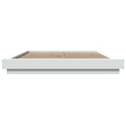 Berkfield Home Durable Bed Frame with LED Lights without Mattress White 150x200cm - Size: 150x200 cm - thumbnail 5