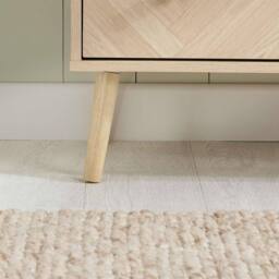Birlea 4 Drawer Oak Brown Wooden Chest Herringford in Light Oak - thumbnail 4