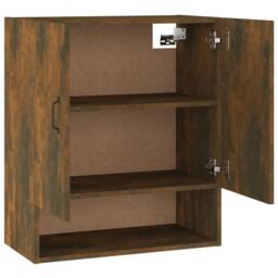 Berkfield Home Wall Cabinet Smoked Oak 60x31x70 cm Engineered Wood in Brown - Size: 60 x 31 x 70 cm - thumbnail 7
