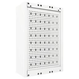 Berkfield Home Wall Mounted Tool Cabinet Industrial Style Metal Grey & Black - thumbnail 4