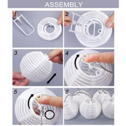 Bright Zeal Set of 2 Lantern String Lights, 20 FT Long, Atmosphere Decorative Lights in White - thumbnail 4