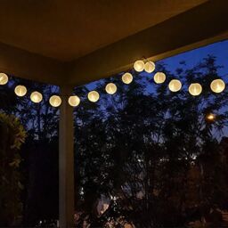 Bright Zeal Set of 2 Lantern String Lights, 20 FT Long, Atmosphere Decorative Lights in White - thumbnail 7