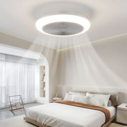 Harper Living Ceiling Fan with Lights & Remote Dimmable 3 Colours Change/6 in White - thumbnail 2