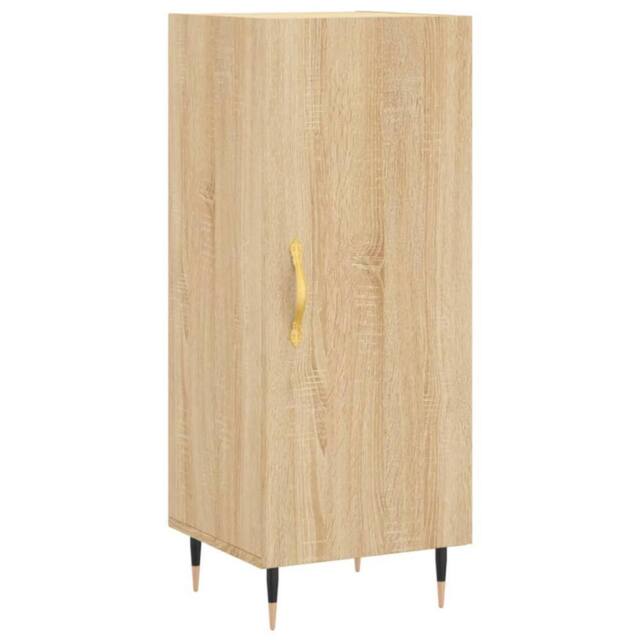 Berkfield Home Sideboard Sonoma Oak 34.5x34x90 cm Engineered Wood in Light Tan - image 1