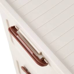 KORVIXA 32*18.5*68cm 4 Tier Plastic Desktop Organiser Box in White - Size: 500mm - thumbnail 4