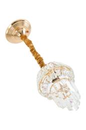 Living and Home Elegant Crystal Pendant Light in Gold - thumbnail 4