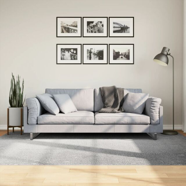 Berkfield Home Rug IZA Short Pile Scandinavian Look Grey 160x230 cm - Size: Medium - image 1