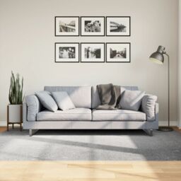 Berkfield Home Rug IZA Short Pile Scandinavian Look Grey 160x230 cm - Size: Medium - thumbnail 1