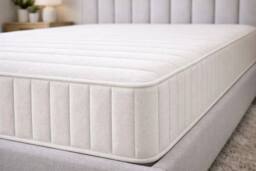 Nexus Mattresses Ltd Essential Rome Memory Foam Open Coil Sprung Mattress - 9 INCH in White - Size: Double - thumbnail 5