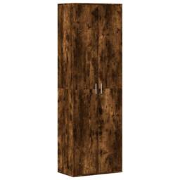 Berkfield Home Highboard Smoked Oak 60x35x180 cm Engineered Wood in Brown - Size: 60 x 35 x 180 cm