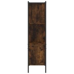 Berkfield Home Bookcase Smoked Oak 72x28x109 cm Engineered Wood in Brown - Size: 72 x 28 x 109 cm - thumbnail 6