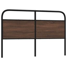 Berkfield Home Headboard Brown Oak 160 cm Steel & Engineered Wood