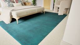 Gooch Luxury Rugs Savannah Wool Rug in Teal - Size: 60 x 90 cm - thumbnail 2