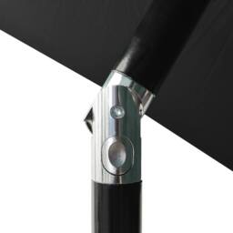 Berkfield Home 3-Tier Parasol with Aluminium Pole Black 2 m - thumbnail 6