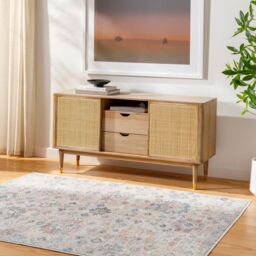 Livabliss Our Pnw Home-Olympic Grey Beige Yellow Traditional Living Dining Rug - Size: 160 cm x 215 cm - thumbnail 1