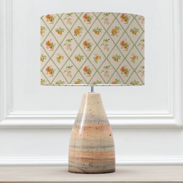 Voyage Maison Japura Table Lamp With Peach Trellis Eva Lampshade - image 1