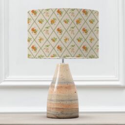 Voyage Maison Japura Table Lamp With Peach Trellis Eva Lampshade - thumbnail 1