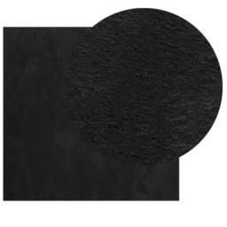 Berkfield Home Rug HUARTE Short Pile Soft & Washable Black 200x200 cm - Size: Medium - thumbnail 1