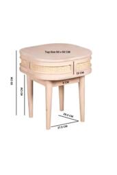 IH Design Tickhill Coastal Natural Wood Bedside Table in Brown - thumbnail 5