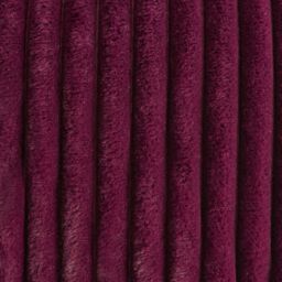OHS Ribbed Faux Fur Throw Super Soft Fluffy Thick Fleece Bed Blanket in Burgundy - Size: 125 cm x 150 cm - thumbnail 2