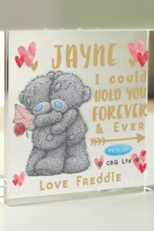Personalised Memento Company Personalised Me To You Hold You Forever Crystal Token in Clear - thumbnail 3