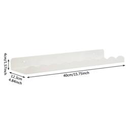KORVIXA 3x Nursery Children Room White Floating Shelves - Size: 100 cm - thumbnail 2