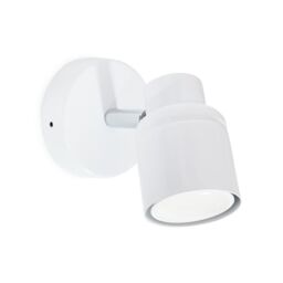 ValueLights Benton Single Adjustable Spotlight IP44 Rated Bathroom Wall Light in White - thumbnail 3