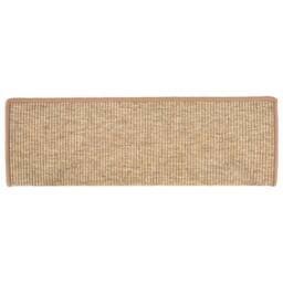 Berkfield Home Stair Mats Self-adhesive 15 pcs Light Brown 65x21x4 cm - Size: Medium - thumbnail 5