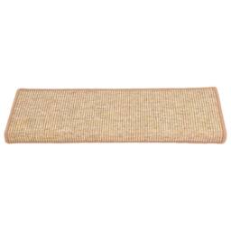 Berkfield Home Stair Mats Self-adhesive 15 pcs Light Brown 65x21x4 cm - Size: Medium - thumbnail 4