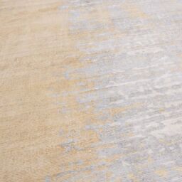 The Rug Shop UK Yellow Handmade Modern Abstract Viscose Easy To Clean Area Rug - Size: 160 cm x 230 cm - thumbnail 3