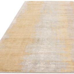 The Rug Shop UK Yellow Handmade Modern Abstract Viscose Easy To Clean Area Rug - Size: 160 cm x 230 cm - thumbnail 4