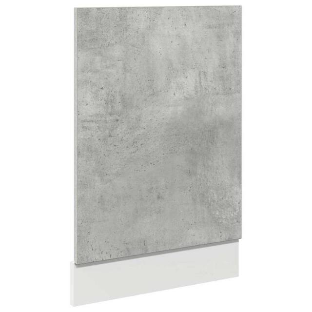 Berkfield Home Dishwasher Panel Concrete Grey 45x3x67 cm cm - Size: 45 x 3 x 67 cm - image 1