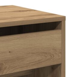 Berkfield Home Dressing Table with Mirror Artisan Oak Engineered Wood in Brown - thumbnail 9