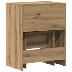 Berkfield Home Dressing Table with Mirror Artisan Oak Engineered Wood in Brown - thumbnail 6