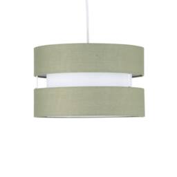 First Choice Lighting Set of 2 Benni - Sage Green 26cm Pendant Shades - thumbnail 3