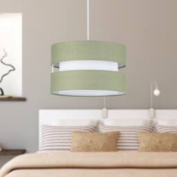 First Choice Lighting Set of 2 Benni - Sage Green 26cm Pendant Shades - thumbnail 6