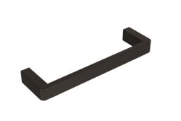 Luxury Living Nero Bathroom Single Towel Rail in Black - thumbnail 1