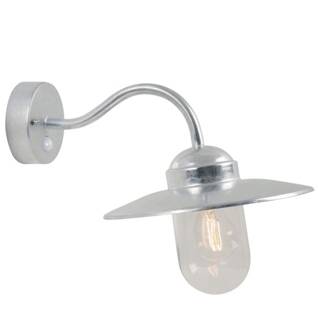 Nordlux Industrial Outdoor Wall Light Silver Galvanized steel E27 Coastal/Marine Safe - Mains Powered, IP54 - image 1