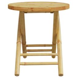 Berkfield Home Beautiful 3 Piece Bistro Set Bamboo in Brown - thumbnail 6