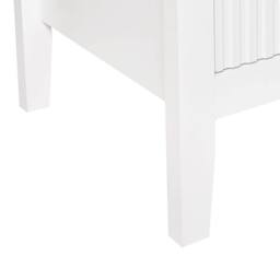 Wyld and Coco 6-Drawer Chest White MDF with Gold Handles - thumbnail 8
