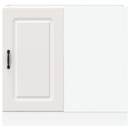 Berkfield Home Kitchen Base Cabinet Kalmar White Engineered Wood - thumbnail 5