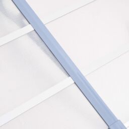 Berkfield Home Door Canopy Grey & Transparent 152.5x90 cm Polycarbonate in Clear - thumbnail 5