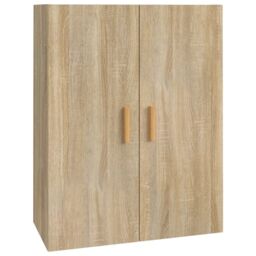 Berkfield Home Hanging Wall Cabinet Sonoma Oak 69.5x34x90 cm in Brown - thumbnail 2