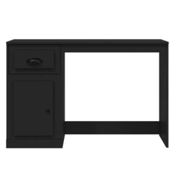 Berkfield Home Desk with Drawer Black 115x50x75 cm Engineered Wood - Size: 115 x 50 x 75 cm - thumbnail 6
