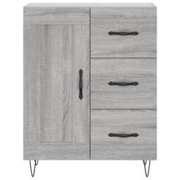 Berkfield Home Sideboard Grey Sonoma 69.5x34x90 cm Engineered Wood - thumbnail 5