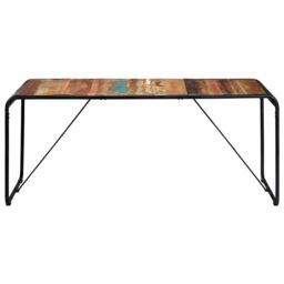 Berkfield Home Dining Table 180x90x76 cm Solid Reclaimed Wood - Size: 180 x 90 x 76 cm - thumbnail 2