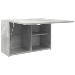 Berkfield Home Decorative Bathroom Wall Cabinet Concrete Grey 60x25x40 cm Engine - Size: 60 x 25 x 40 cm - thumbnail 5