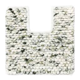 Allure Bath Fashions Marl Chunky Bobble Pedestal Toilet Mat Non Slip in Green - thumbnail 1
